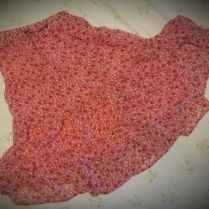 Girl's Small Beautees Retro Boho Floral Skirt